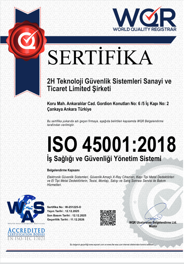 ISO 45001:2018 Sertifikası (TR)